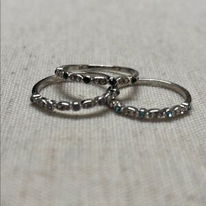 3 crystal stacking rings